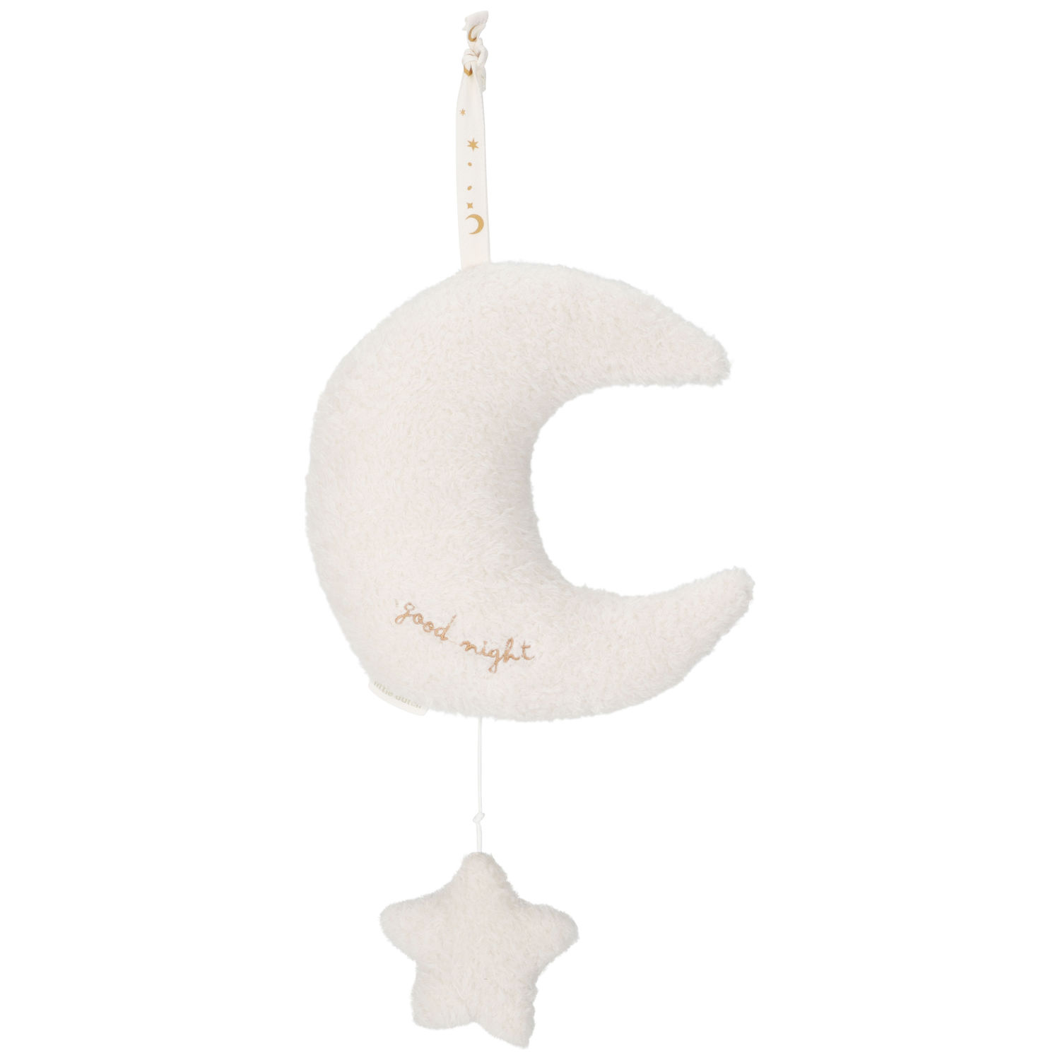 Little Dutch - Peluche musicale à suspendre lune et étoile Newborn