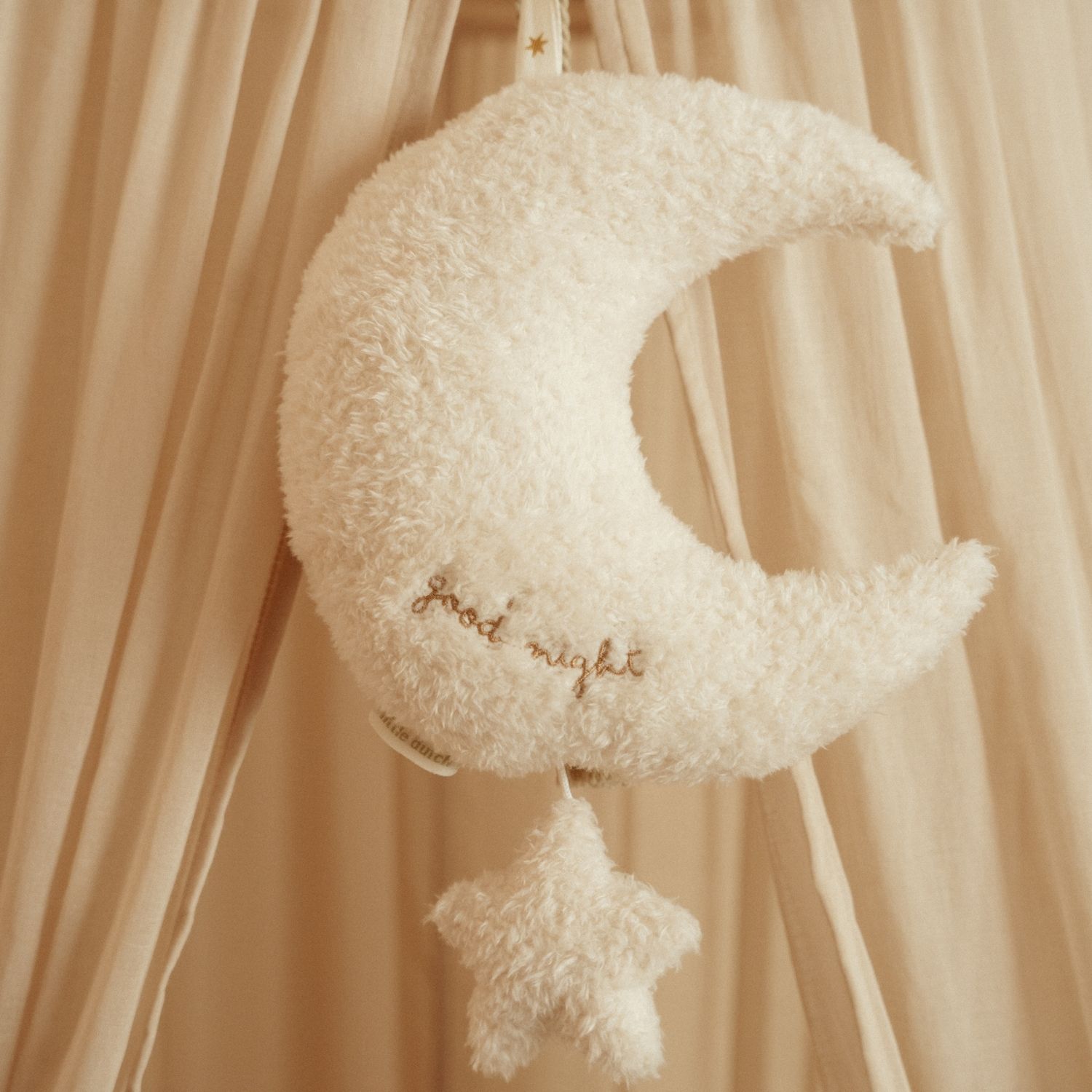 Peluche musicale à suspendre lune et étoile Newborn (Little Dutch) - Image 2