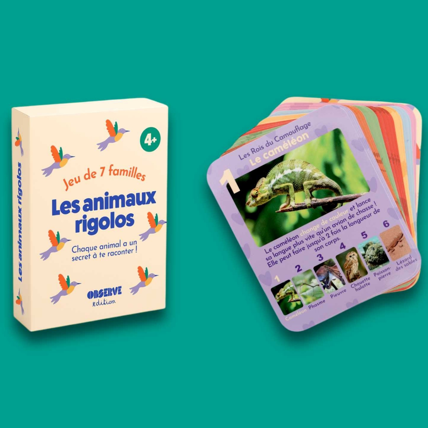Jeu de 7 familles Animaux Rigolos (Observe Édition) - Image 5