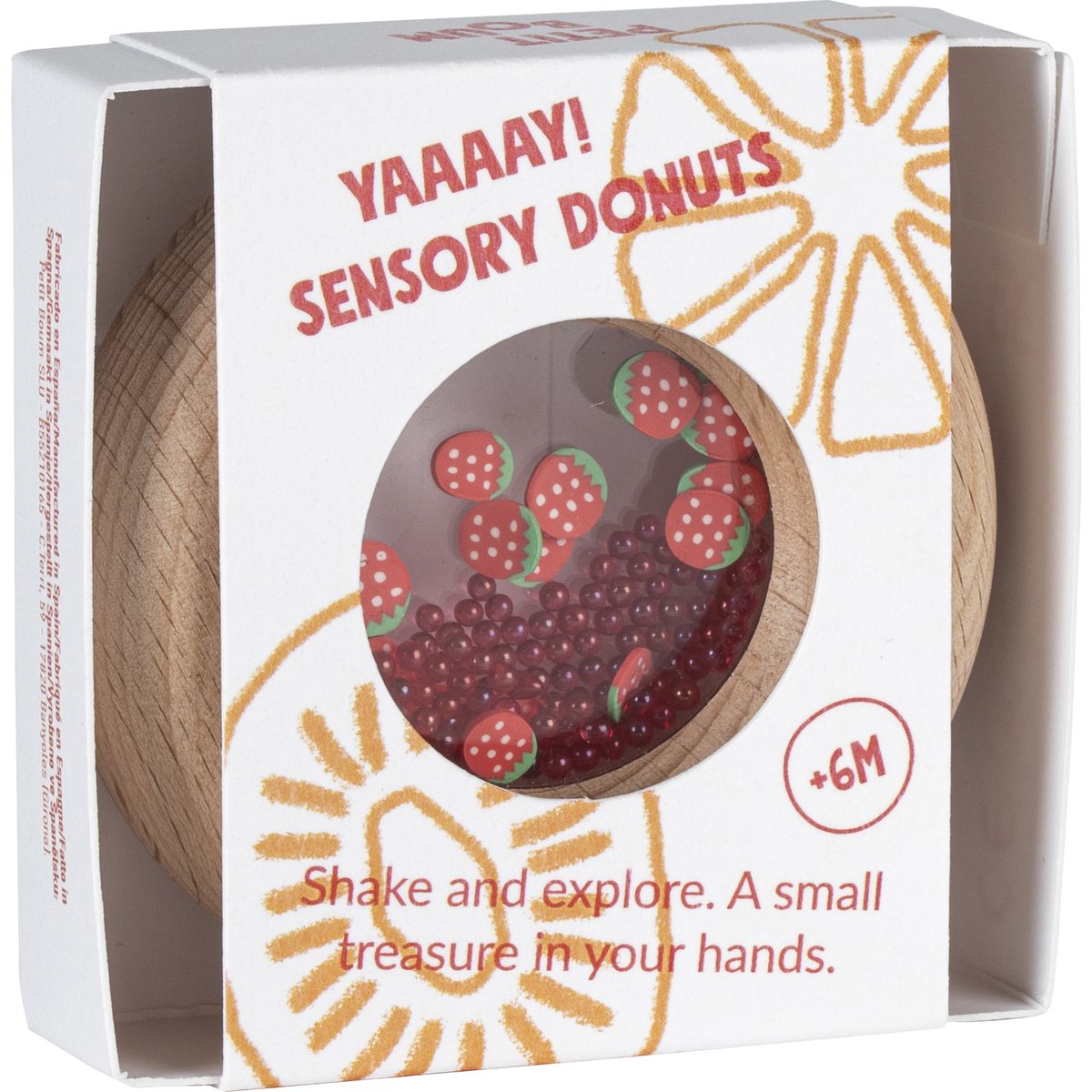 Hochet sensoriel Sensory Donut fraises (Petit Boum) - Image 6