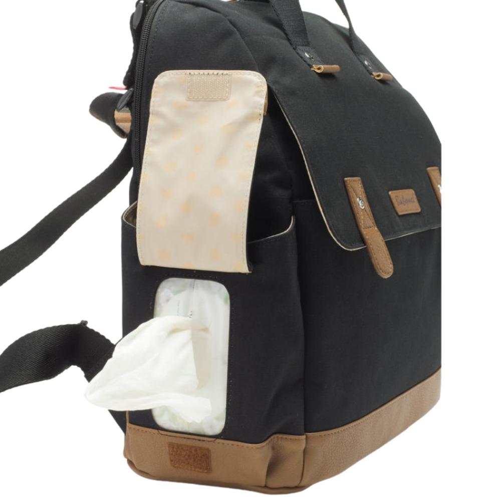 Sac à langer Robyn 4 modes de portage noir Eco (Babymel) - Image 7