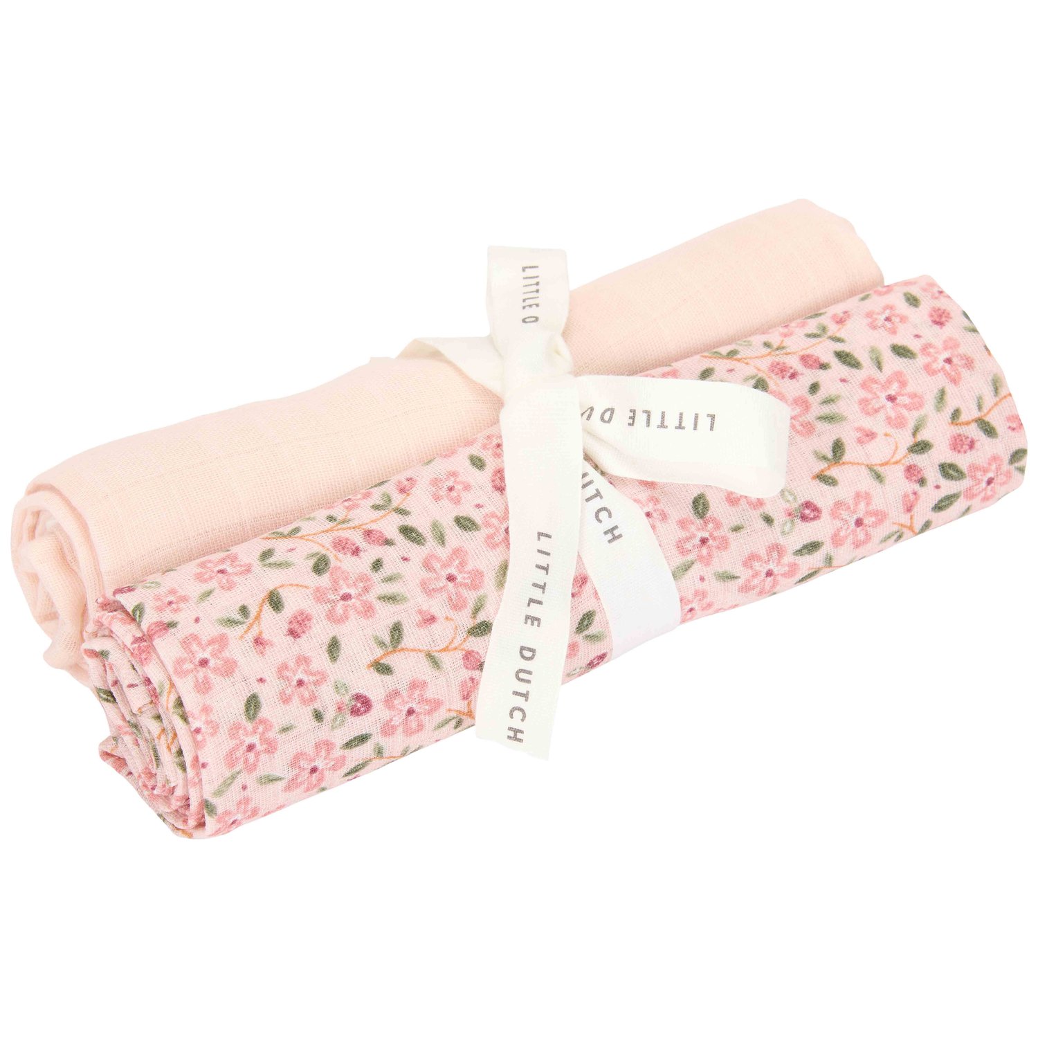 Little Dutch - Set de 2 langes en gaze de coton Fairy Floral-Blossom (70 x 70 cm)