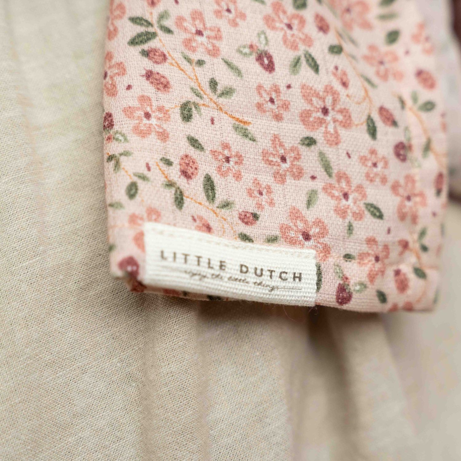 Set de 2 langes en gaze de coton Fairy Floral-Blossom (70 x 70 cm) (Little Dutch) - Image 3
