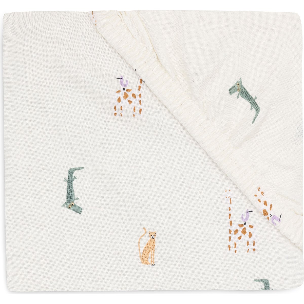 Jollein - Drap housse en jersey Jungle Jambo (60 x 120 cm)