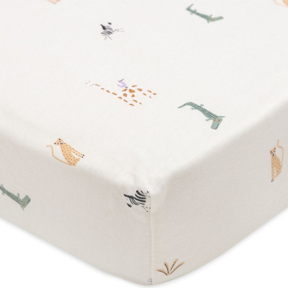 Drap housse en jersey Jungle Jambo (60 x 120 cm) (Jollein) - Image 2