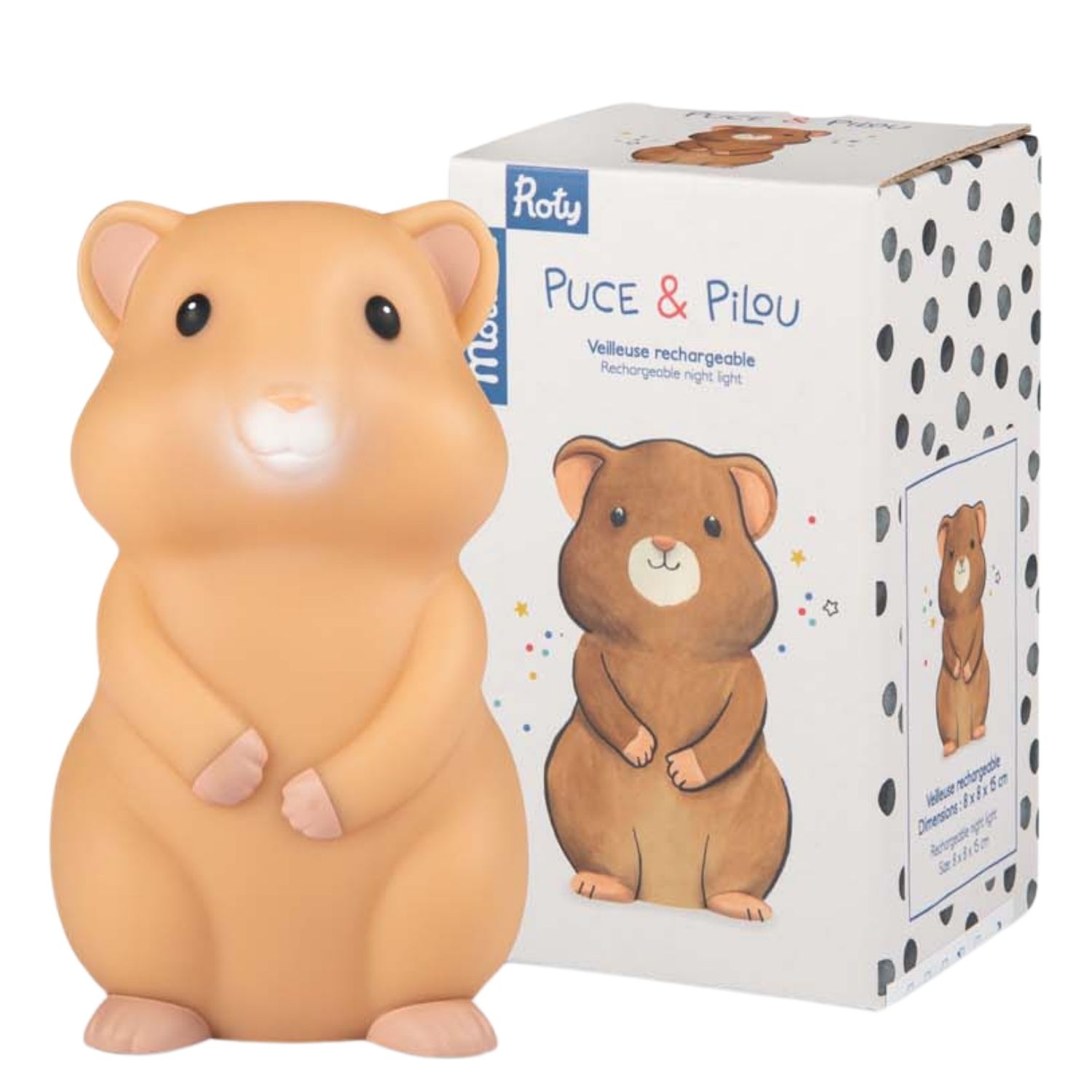Veilleuse hamster Puce et Pilou (USB) (Moulin Roty) - Image 3
