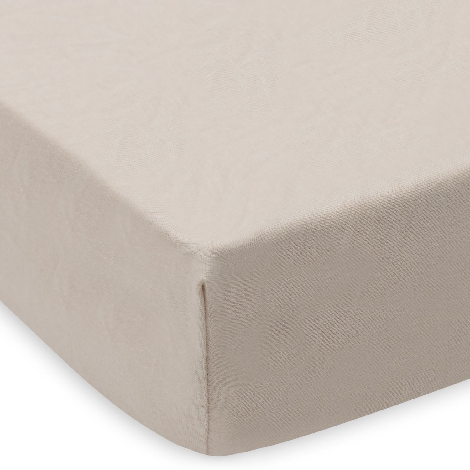 Lot de 2 draps housses en jersey pour matelas de parc Oatmeal-Sand (75 x 95 cm) (Jollein) - Image 2