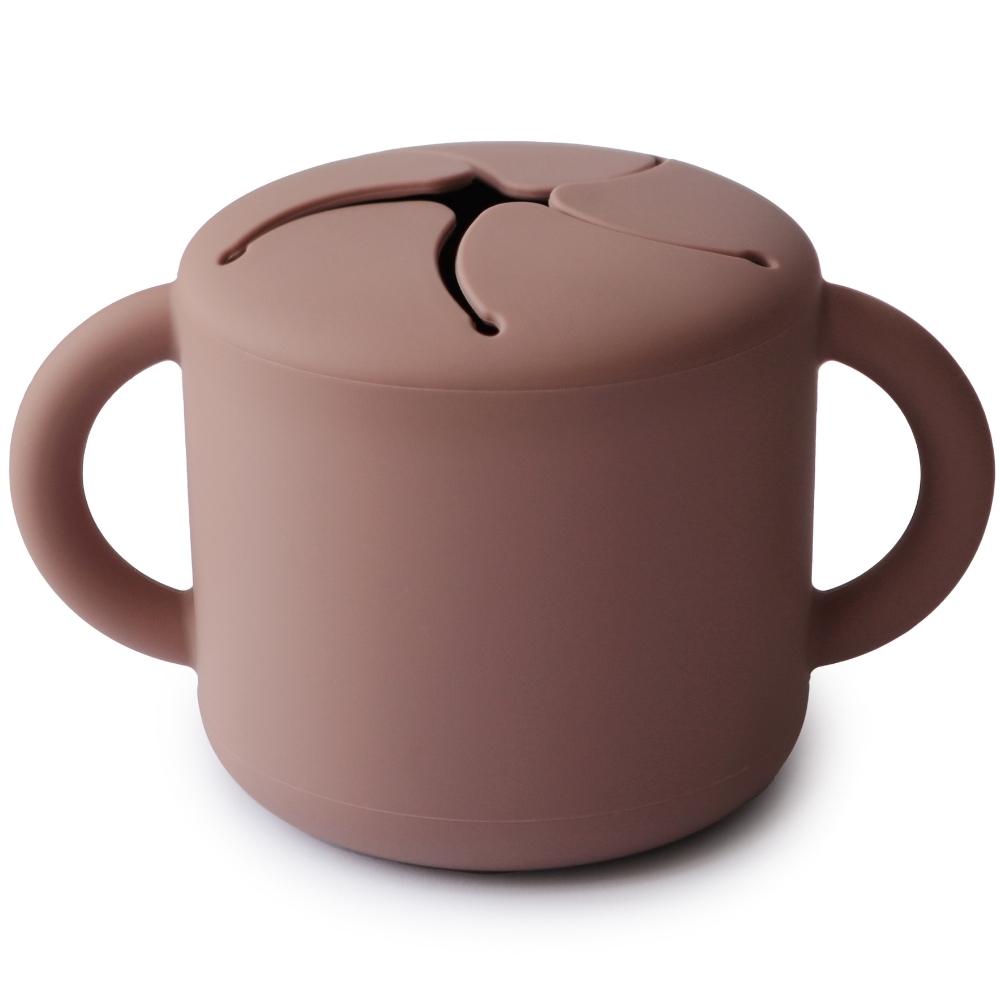 Tasse à goûter Snack cup Cloudy mauve (Mushie) - Image 1