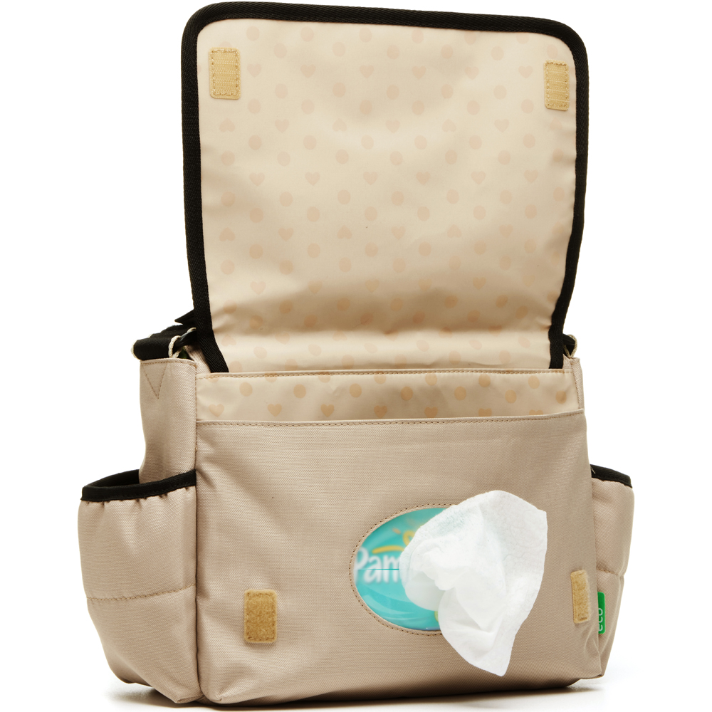 Sac à poussette Eco quilt beige (Babymel) - Image 2