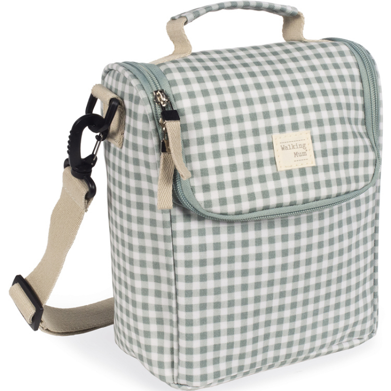 Sac repas isotherme I Love Vichy vert (Walking Mum) - Image 4