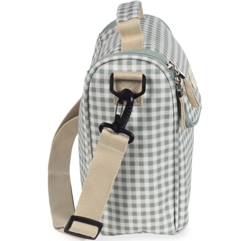 Sac repas isotherme I Love Vichy vert (Walking Mum) - Image 5