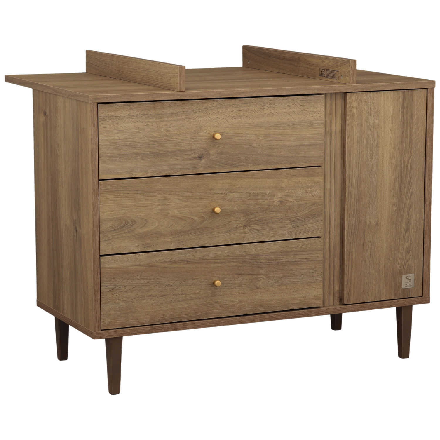 Commode 3 tiroirs et 1 porte Mokka (Sauthon) - Image 6