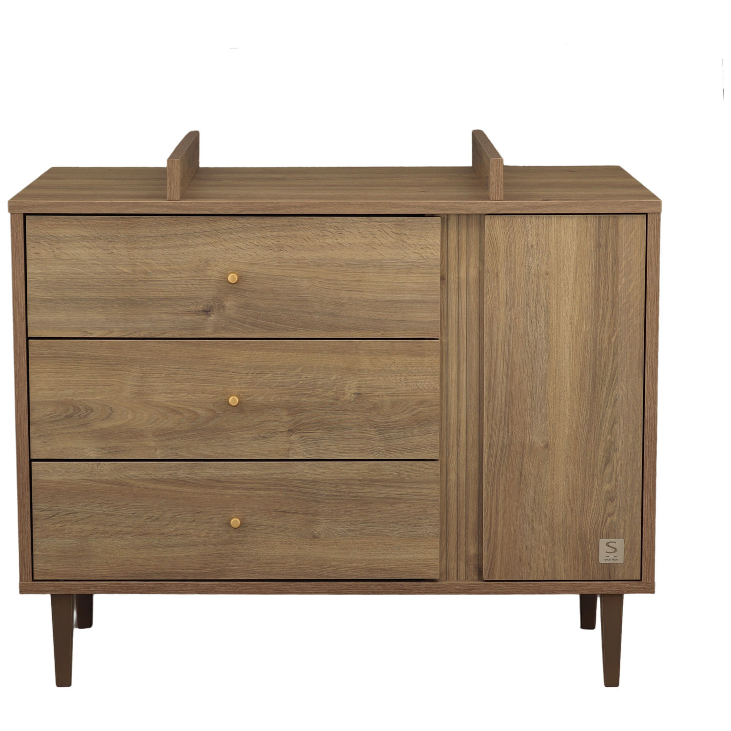 Commode 3 tiroirs et 1 porte Mokka (Sauthon) - Image 7