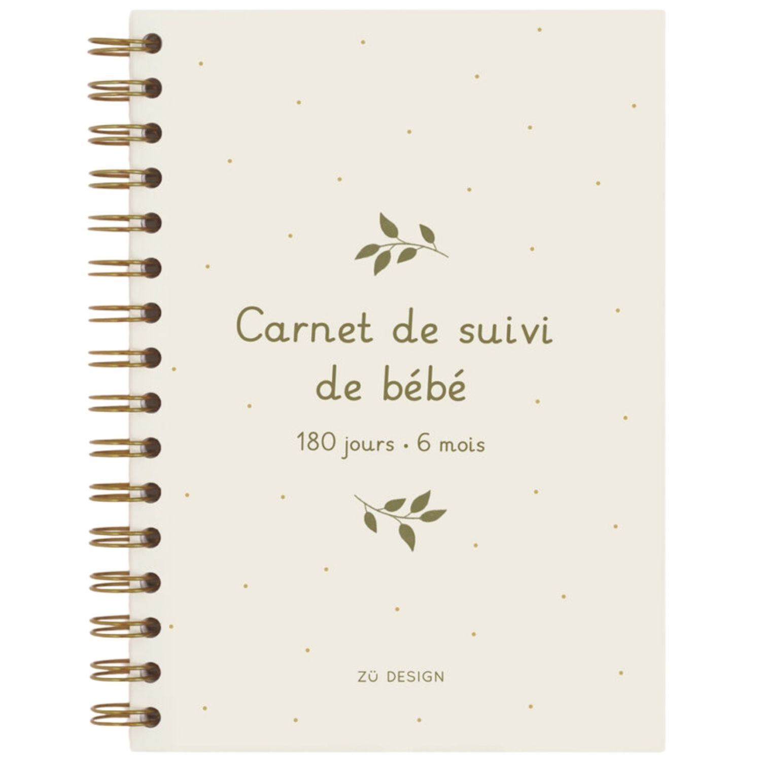 Zü - Carnet de suivi de bébé feuille (0-6 mois)