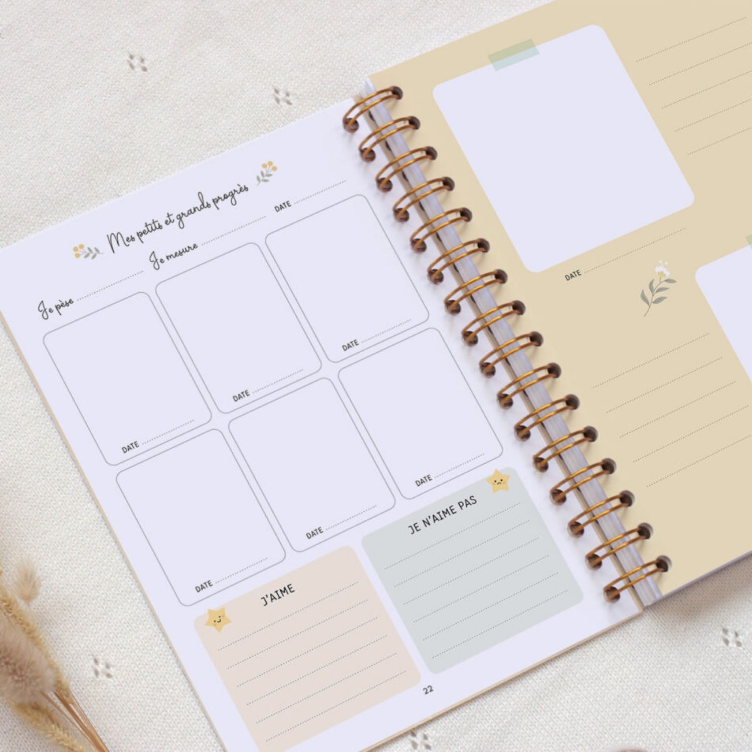 Carnet de suivi de bébé feuille (0-6 mois) (Zü) - Image 3