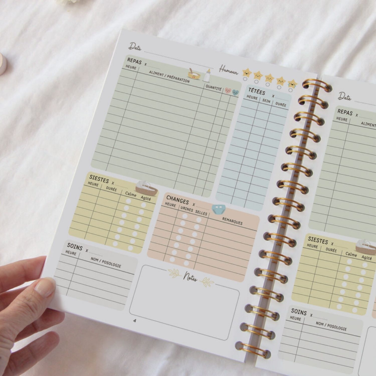 Carnet de suivi de bébé feuille (0-6 mois) (Zü) - Image 4