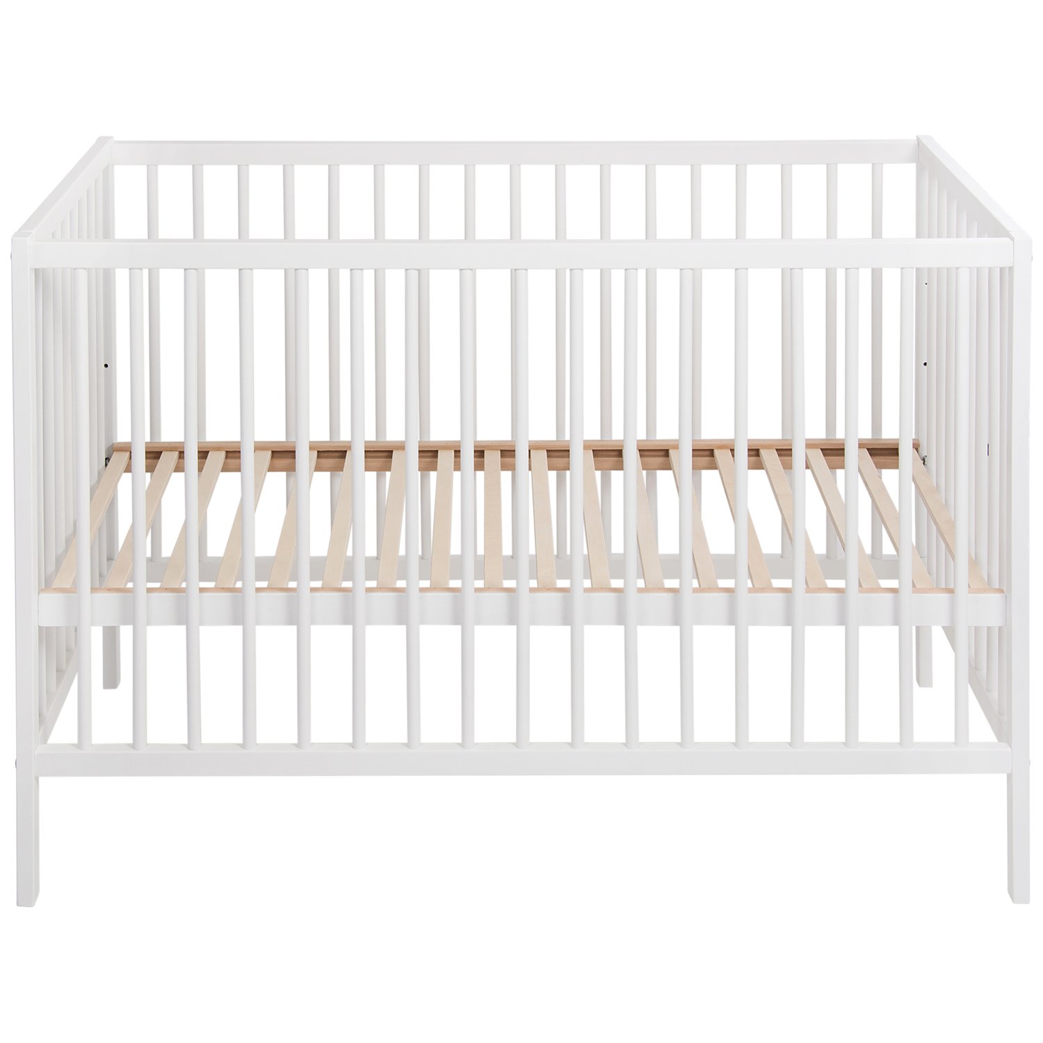 QUAX Lit b&eacute;b&eacute; 60x120 cm h&ecirc;tre massif blanc Alinne