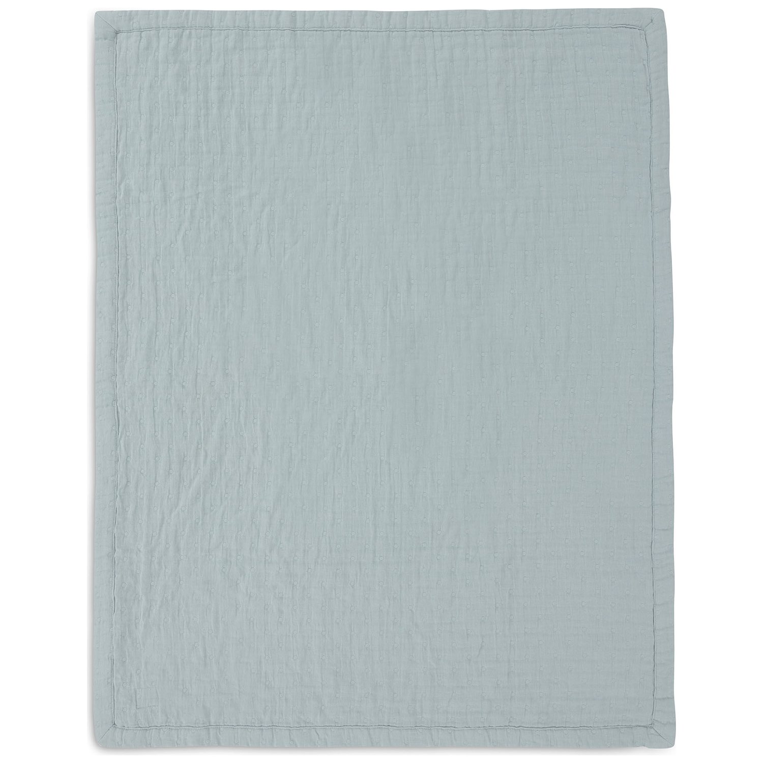 Couverture en gaze de coton Jacquard Sea Green (75 x 100 cm) (Jollein) - Image 7