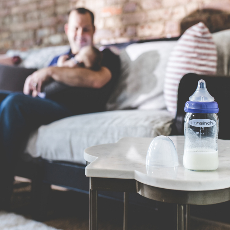 Biberon en verre Natural Wave spécial allaitement  (160 ml) (Lansinoh) - Image 2