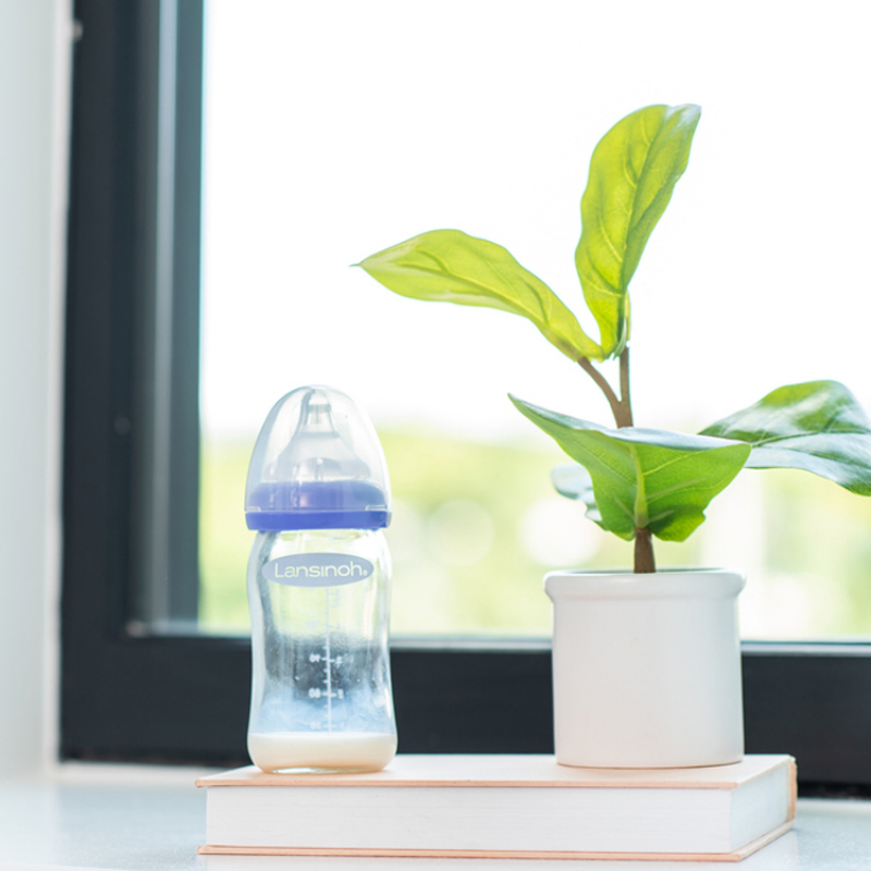 Biberon en verre Natural Wave spécial allaitement  (160 ml) (Lansinoh) - Image 3