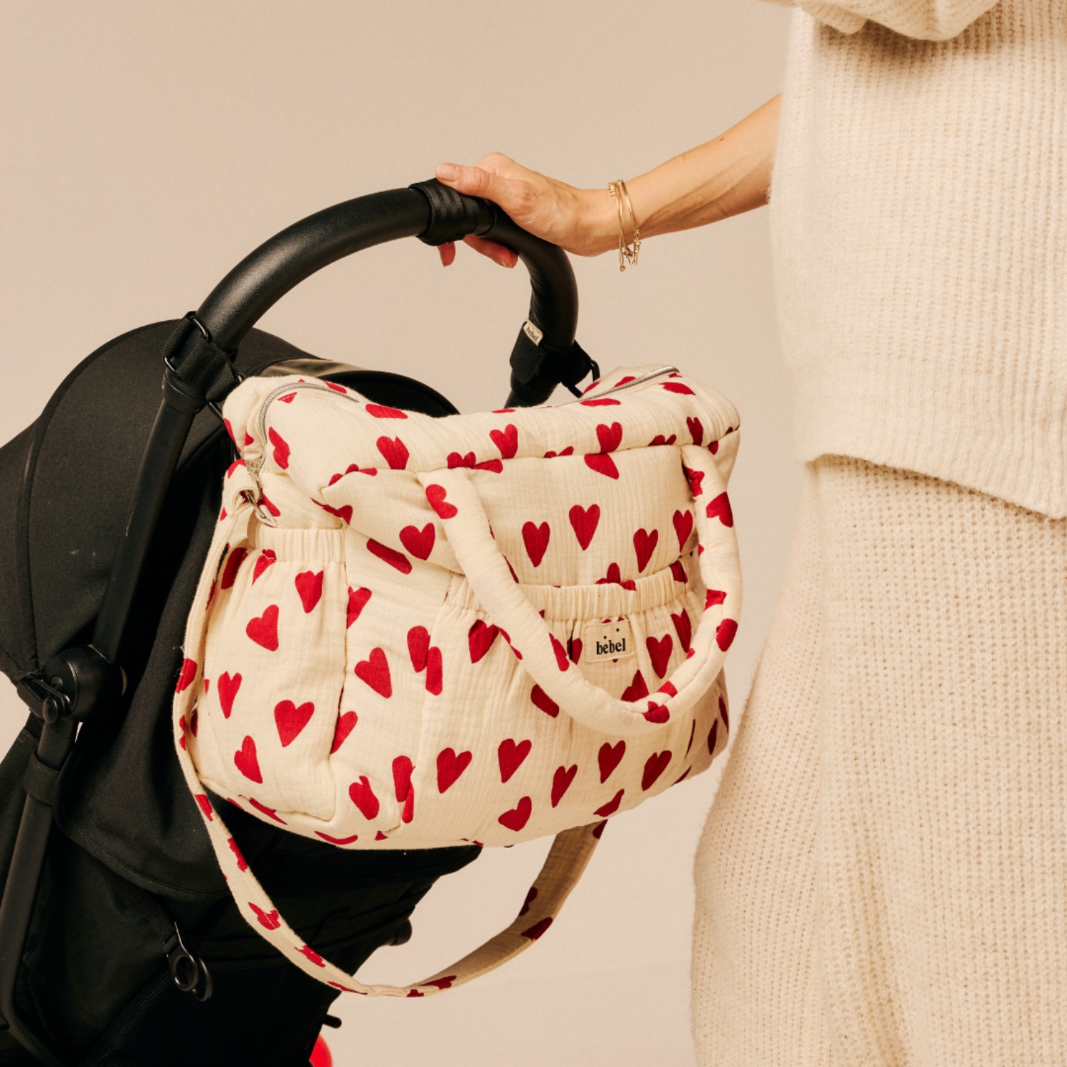 BEBEL - Sac à langer Comme un bonbon Coeur